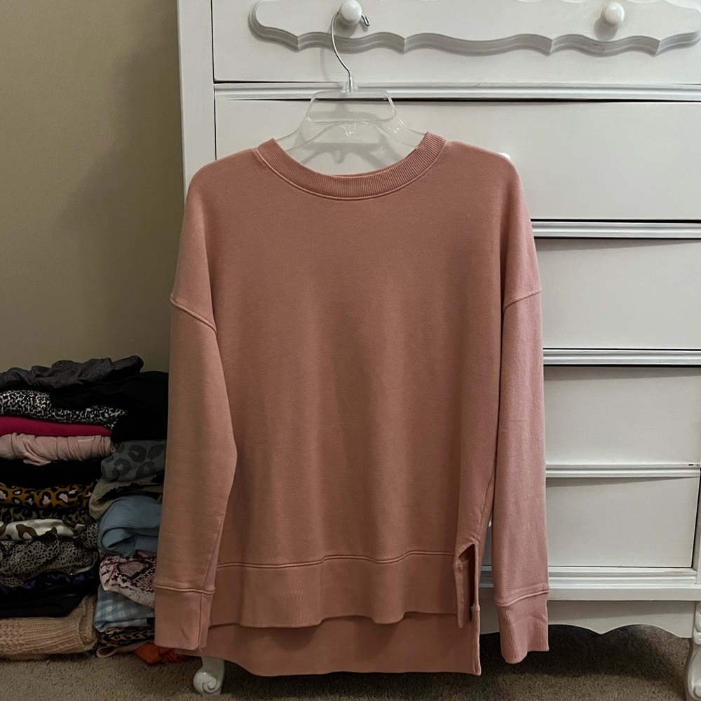 pink oversized sweater!!